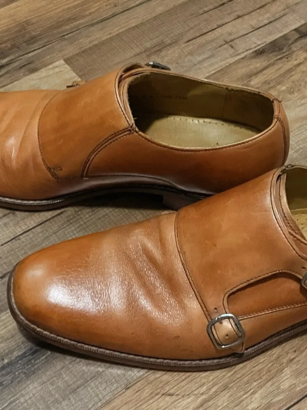 Cole Haan Giraldo Double Monk Strap Leather Shoes, Size 10